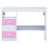 vidaXL Children Drawing Study Desk Tiltable Pink and White - Image 5