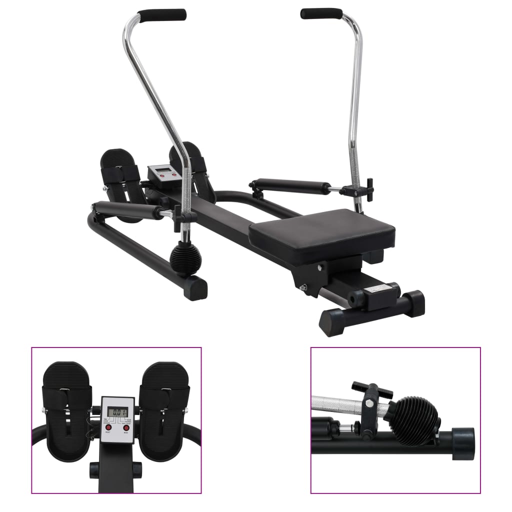 8719883807560_g_en_hd_2 vidaXL Rowing Machine 5 Level Hydraulic Resistance - Image 3