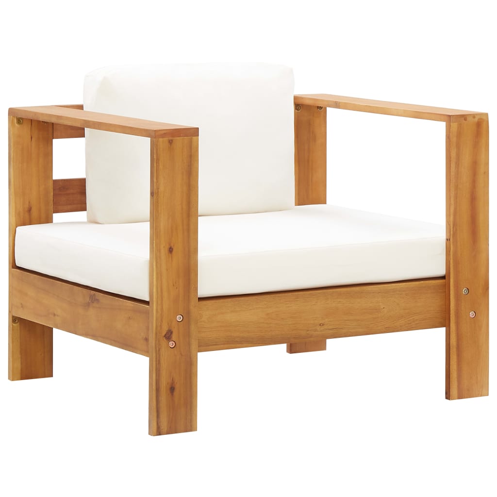 8719883808758_g_en_hd_1 vidaXL 4 Piece Garden Lounge Set with Cushions Cream Solid Acacia Wood - Image 2