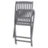vidaXL 5 Piece Garden Dining Set Solid Wood Acacia Grey - Image 12