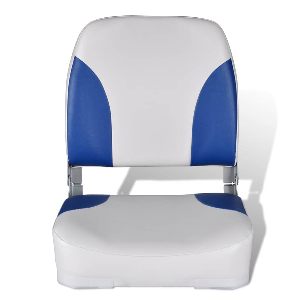 8719883809298_g_en_hd_2 vidaXL Boat Seats 2 pcs Foldable Backrest With Blue-white Pillow 41x36x48 cm - Image 3
