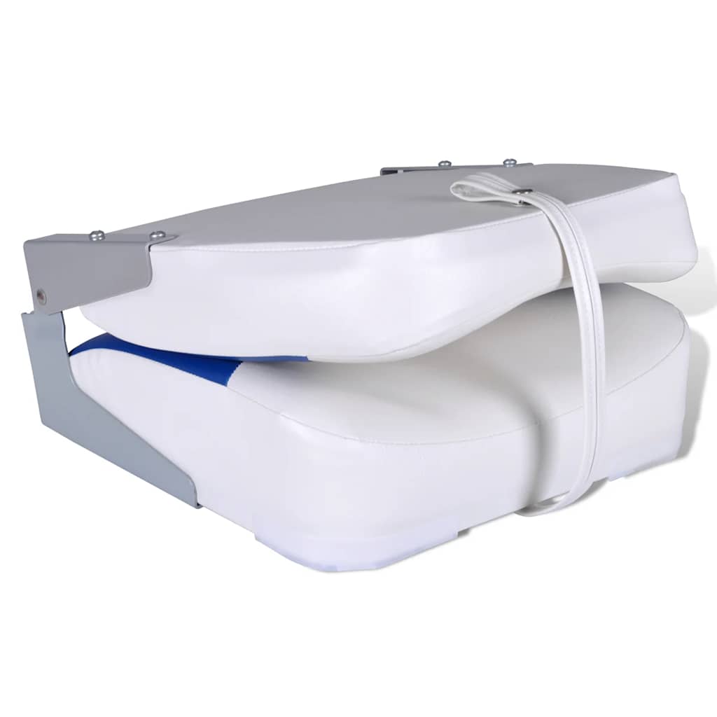 8719883809298_g_en_hd_3 vidaXL Boat Seats 2 pcs Foldable Backrest With Blue-white Pillow 41x36x48 cm - Image 4