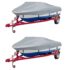 vidaXL Boat Covers 2 pcs Grey Length 519-580 cm Width 294 cm