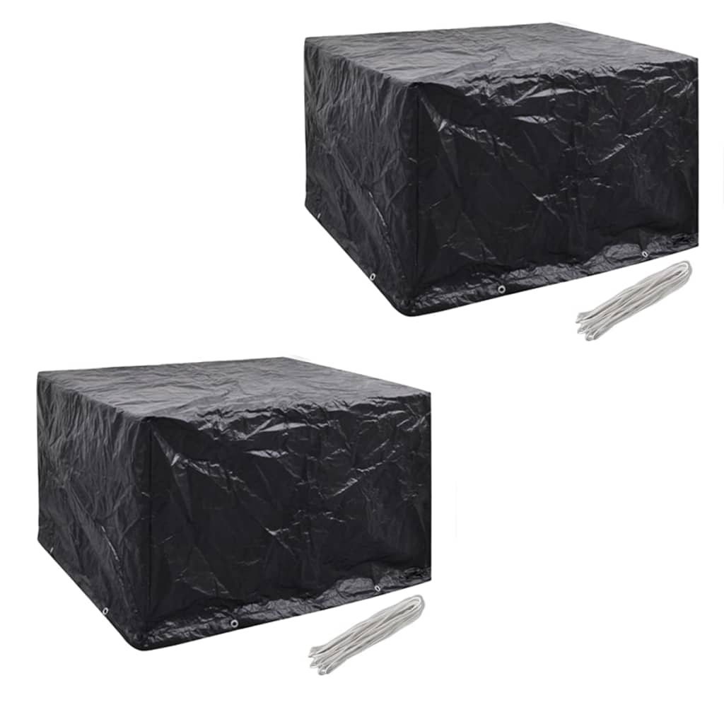 8719883809458_a_en_hd_1 vidaXL Garden Furniture Covers 2 pcs 4 Person Poly Rattan Set 8 Eyelets 113x113cm - Image 1