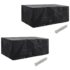 vidaXL Garden Furniture Covers 2 pcs 8 Person Poly Rattan Set 10 Eyelets 229x113 cm