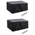 vidaXL Garden Furniture Covers 2 pcs 4 Person Poly Rattan Set 8 Eyelets 180x140 cm