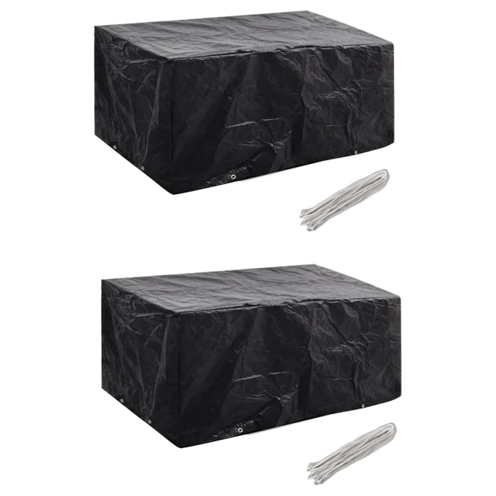 8719883809489_a_en_hd_1 vidaXL Garden Furniture Covers 2 pcs 4 Person Poly Rattan Set 8 Eyelets 180x140 cm - Image 1