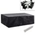 vidaXL Garden Furniture Covers 2 pcs 8 Person Poly Rattan Set 10 Eyelets 300x140 cm - Image 2