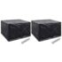 vidaXL Garden Furniture Covers 2 pcs 8 Eyelets 135x135x90 cm