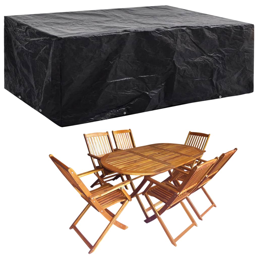 8719883809571_g_en_hd_1 vidaXL Garden Furniture Covers 2 pcs 8 Eyelets 242x162x100 cm - Image 2