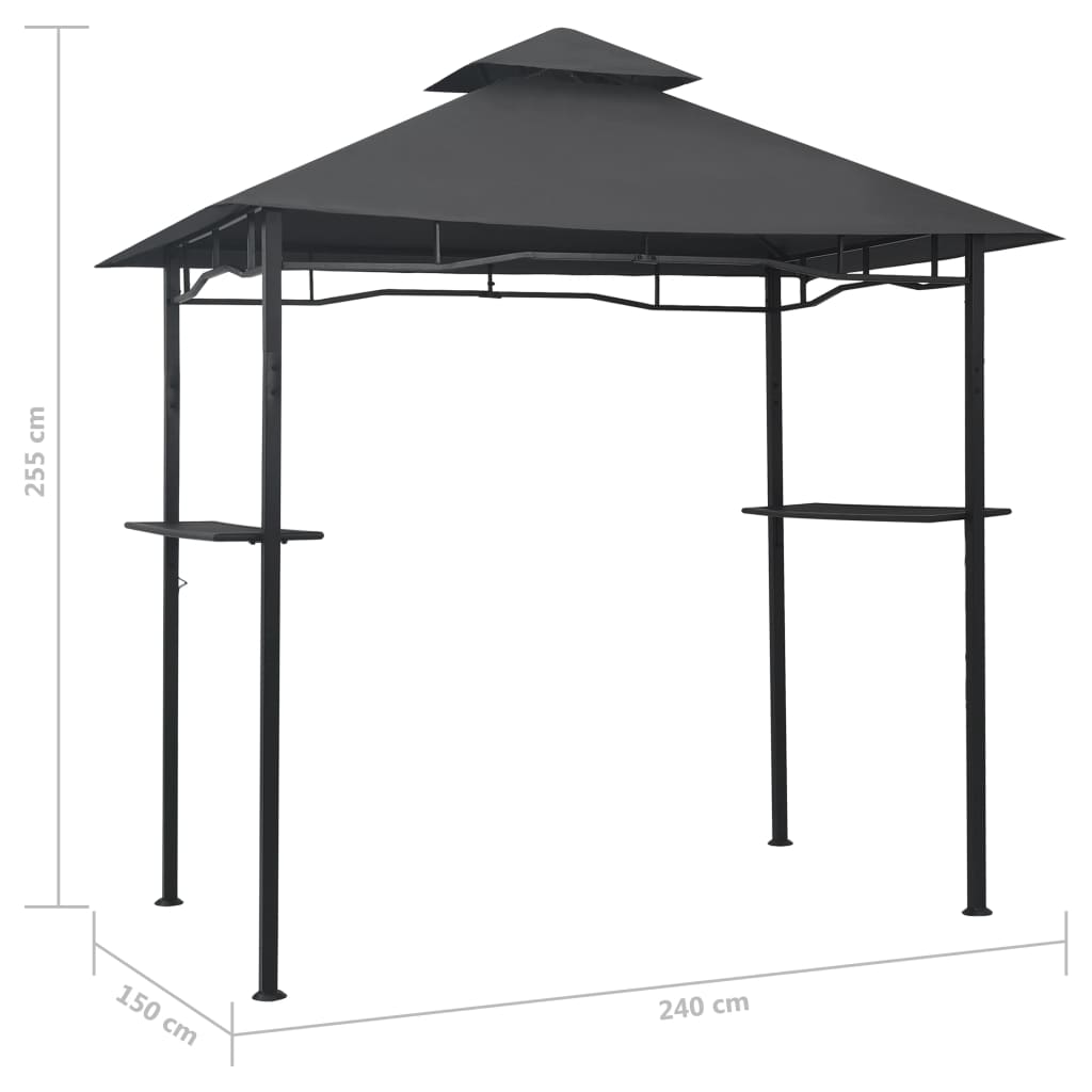 8719883809748_g_en_hd_5 vidaXL BBQ Gazebo 240x150x255 cm Anthracite Steel - Image 7