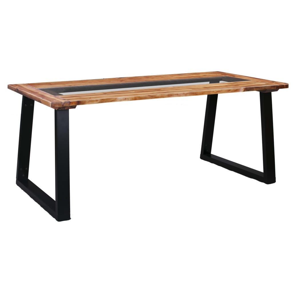 8719883809861_a_en_hd_1 vidaXL Dining Table 180x90x75 cm Solid Acacia Wood and Glass - Image 1