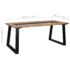 vidaXL Dining Table 180x90x75 cm Solid Acacia Wood and Glass - Image 5