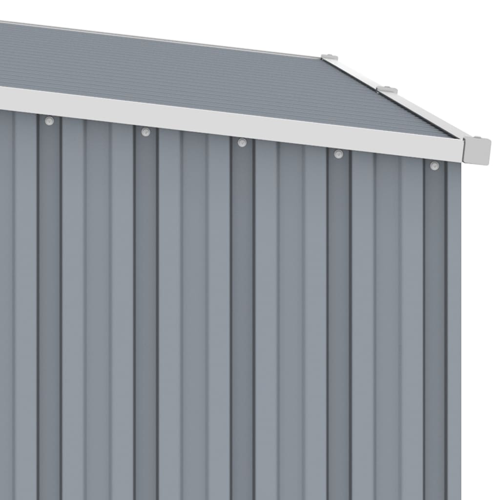 8719883811444_g_en_hd_5 vidaXL Garden Firewood Shed Grey 245x98x159 cm Galvanised Steel - Image 6
