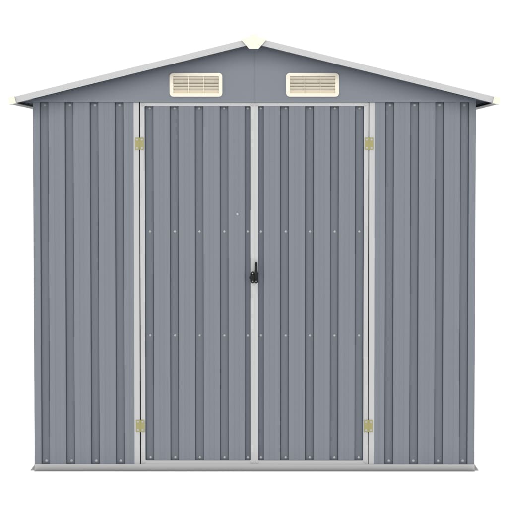 8719883811482_g_en_hd_2 vidaXL Garden Shed Grey 205x129x183 cm Galvanised Steel - Image 3