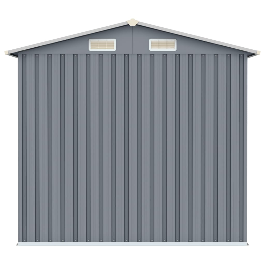 8719883811482_g_en_hd_4 vidaXL Garden Shed Grey 205x129x183 cm Galvanised Steel - Image 5