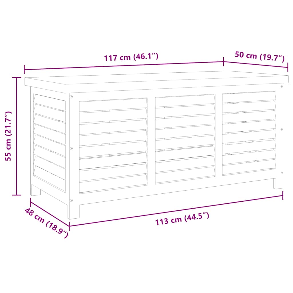 8719883811741_g_en_hd_7 vidaXL Garden Storage Box 117x50x55 cm Solid Eucalyptus Wood - Image 9