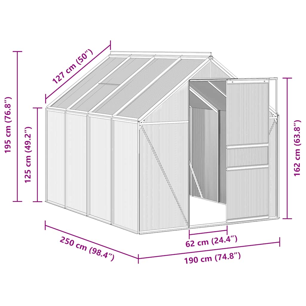 8719883813950_g_en_hd_5 vidaXL Greenhouse Anthracite Aluminium 4.75 m² - Image 6