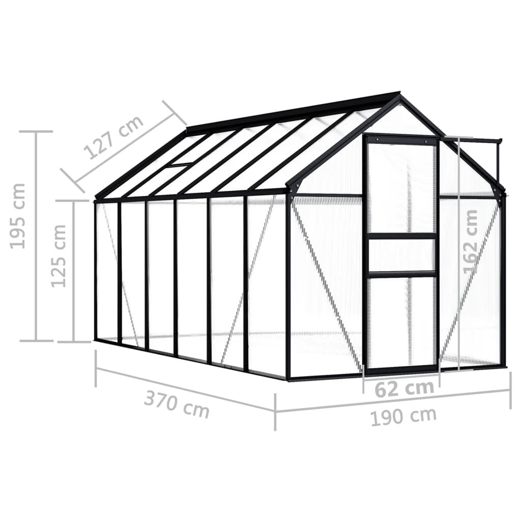 8719883813974_g_en_hd_5 vidaXL Greenhouse Anthracite Aluminium 7.03 m² - Image 6