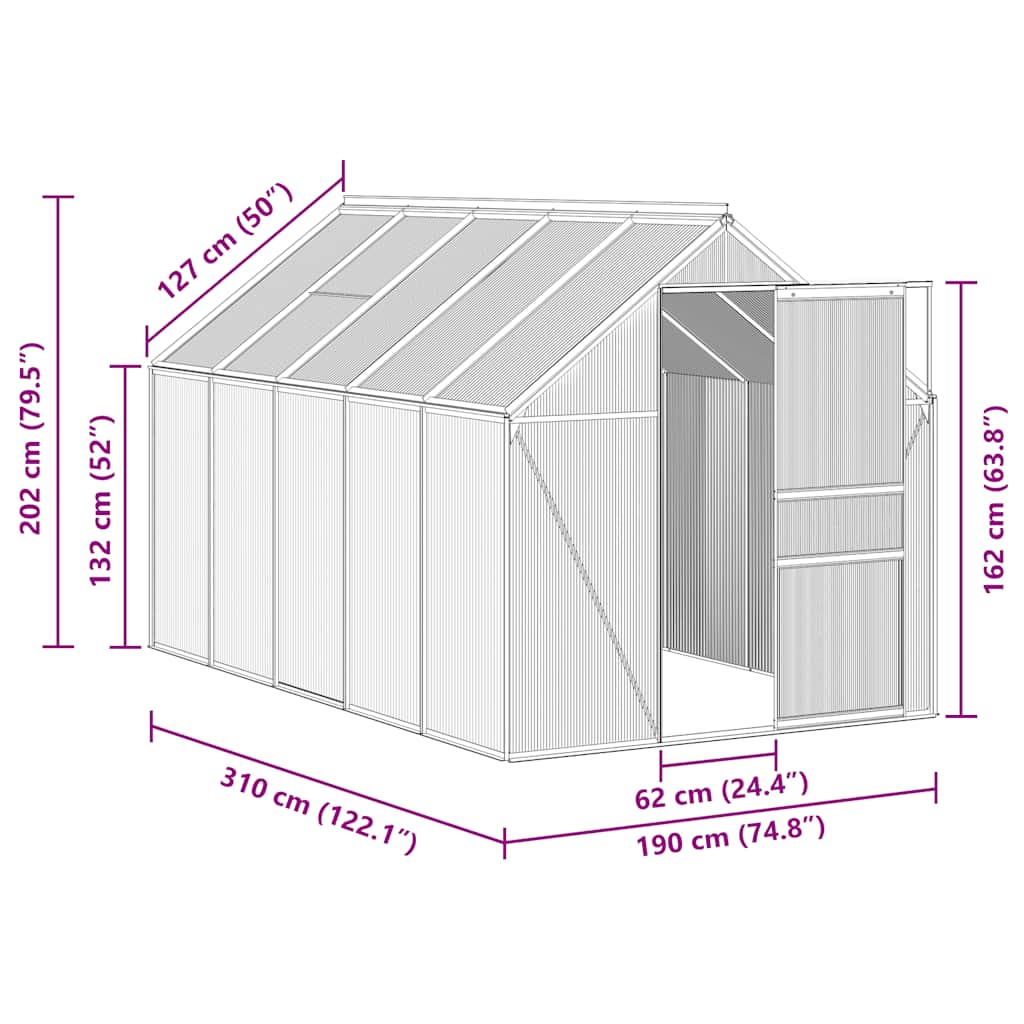 8719883814025_g_en_hd_6 vidaXL Greenhouse with Base Frame Anthracite Aluminium 5.89 m² - Image 8