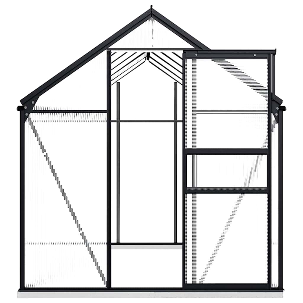 8719883814032_g_en_hd_2 vidaXL Greenhouse with Base Frame Anthracite Aluminium 7.03 m² - Image 3