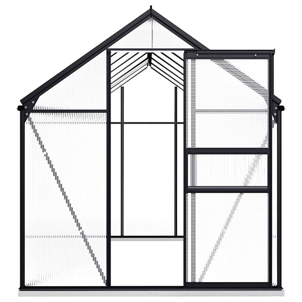 8719883814049_g_en_hd_2 vidaXL Greenhouse with Base Frame Anthracite Aluminium 8.17 m² - Image 4