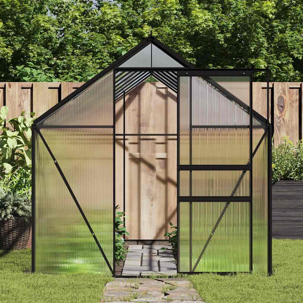 8719883814056_g_en_hd_1 vidaXL Greenhouse with Base Frame Anthracite Aluminium 9.31 m² - Image 3