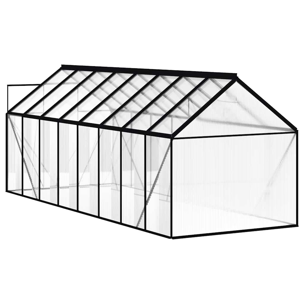 8719883814056_g_en_hd_4 vidaXL Greenhouse with Base Frame Anthracite Aluminium 9.31 m² - Image 6