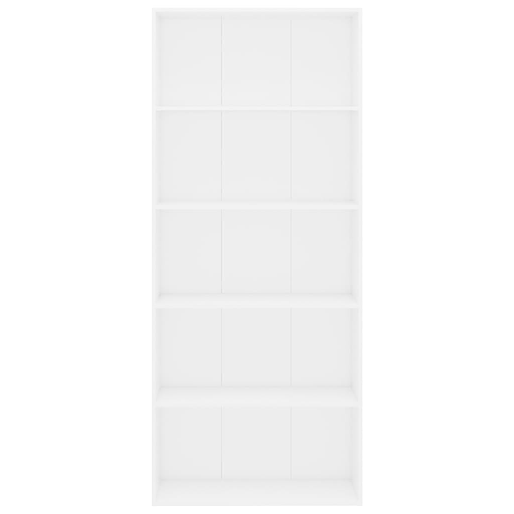 8719883816210_g_en_hd_2 vidaXL 5-Tier Book Cabinet White 80x30x189 cm Engineered Wood - Image 5