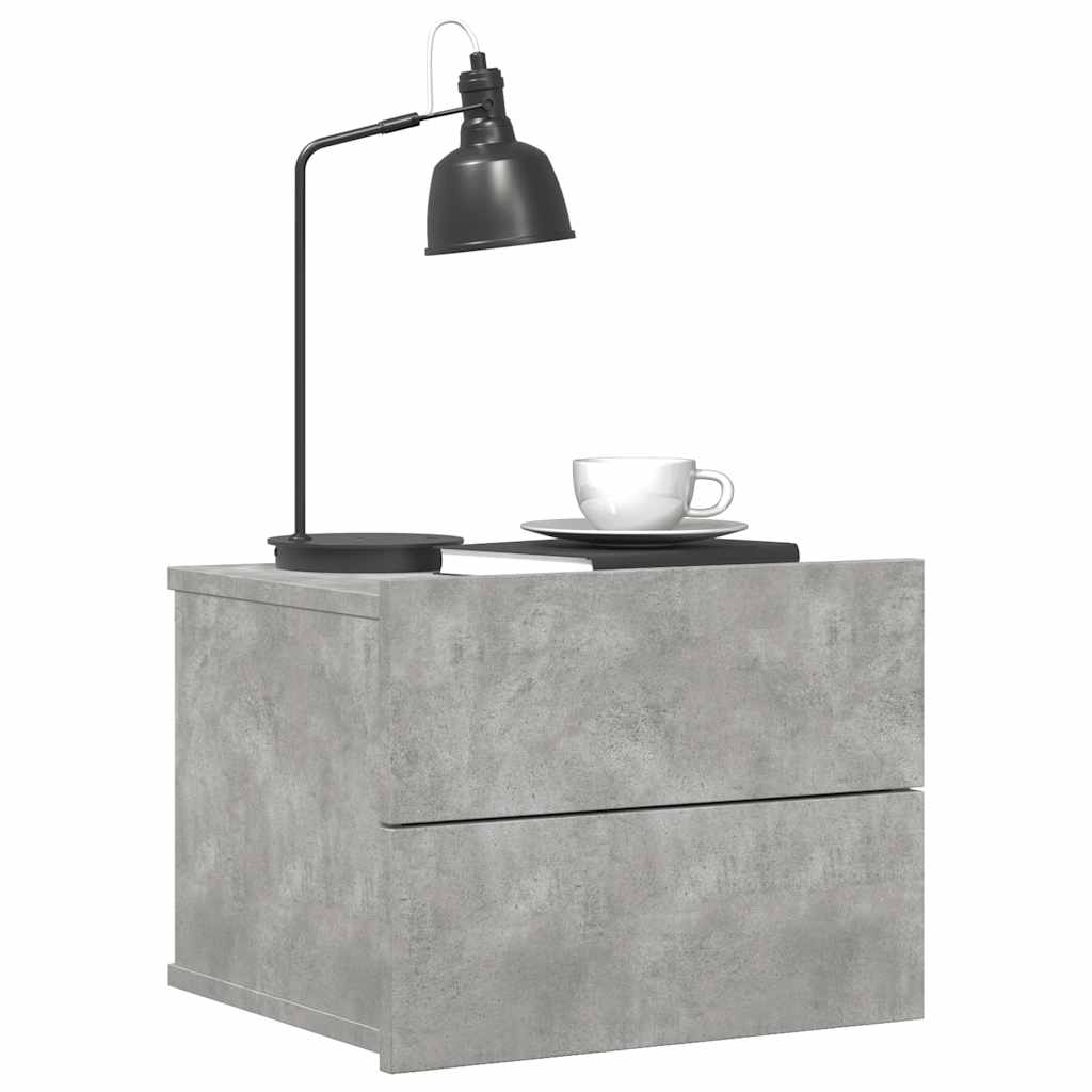 8719883816562_g_en_hd_1 vidaXL Bedside Cabinet Concrete Grey 40x30x30 cm Engineered Wood - Image 3