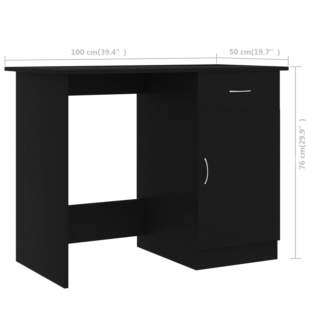 8719883816760_g_en_hd_7 vidaXL Desk Black 100x50x76 cm Engineered Wood - Image 10