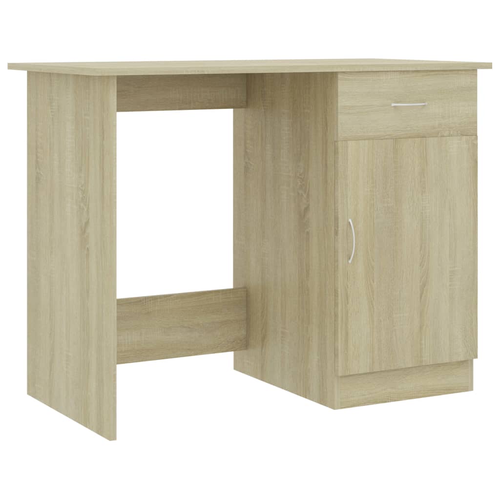 8719883816784_a_en_hd_1 vidaXL Desk Sonoma Oak 100x50x76 cm Engineered Wood - Image 2