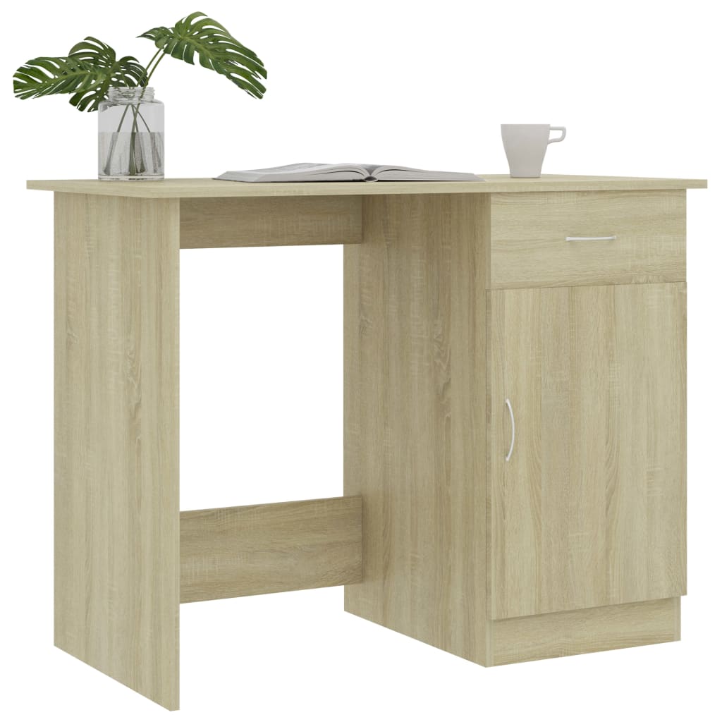 8719883816784_g_en_hd_1 vidaXL Desk Sonoma Oak 100x50x76 cm Engineered Wood - Image 4