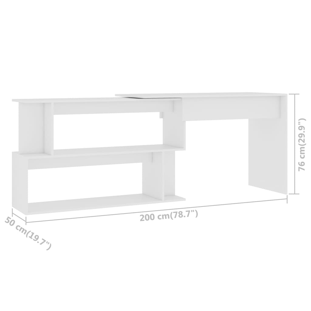8719883816845_g_en_hd_5 vidaXL Corner Desk White 200x50x76 cm Engineered Wood - Image 8