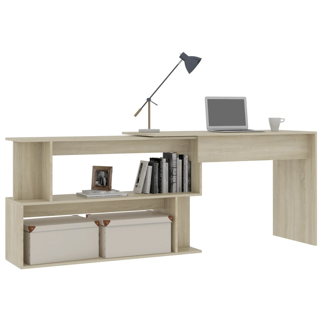 8719883816876_g_en_hd_1 vidaXL Corner Desk Sonoma Oak 200x50x76 cm Engineered Wood - Image 4