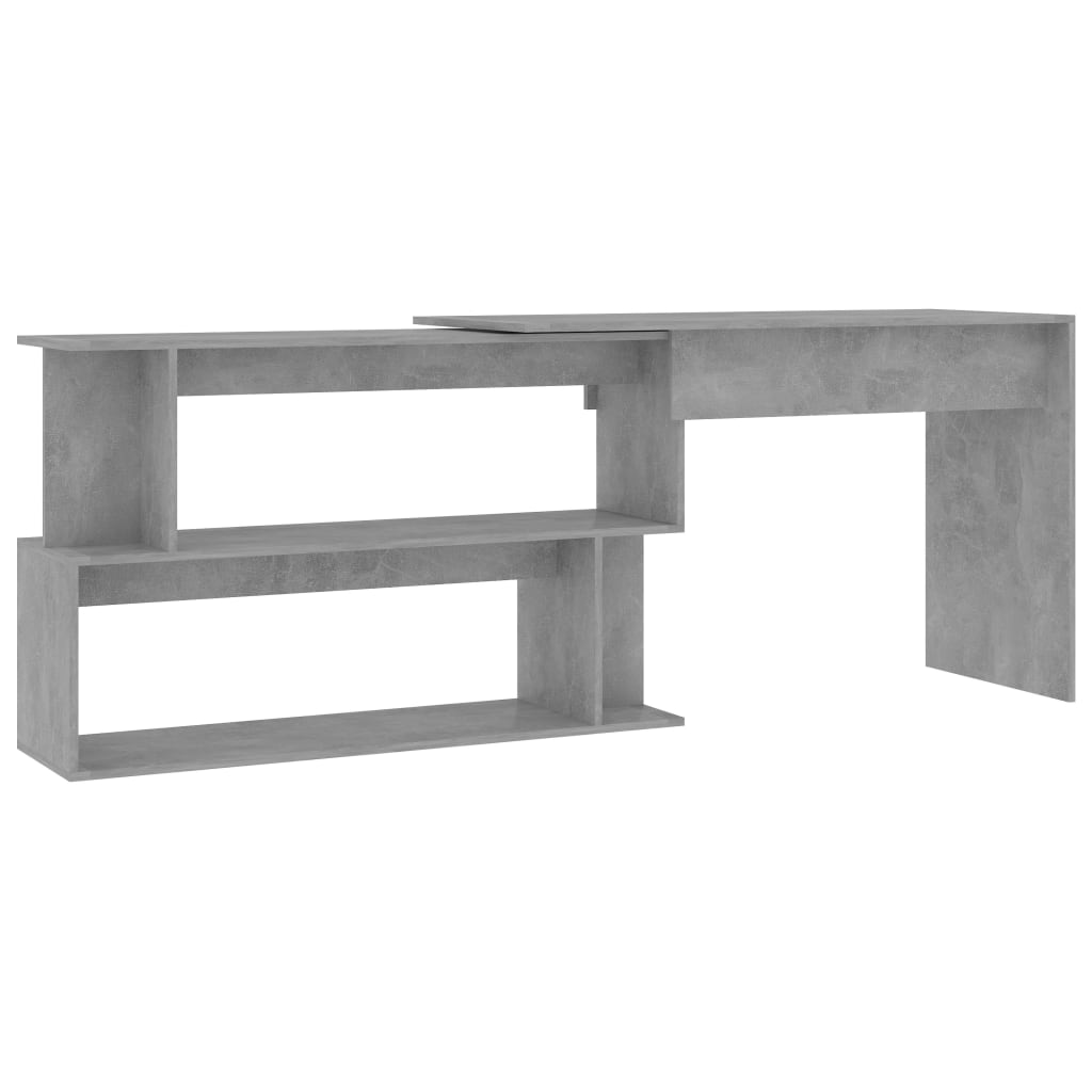 8719883816883_a_en_hd_1 vidaXL Corner Desk Concrete Grey 200x50x76 cm Engineered Wood - Image 2
