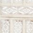 vidaXL Hand carved 3-Panel Room Divider White 120x165 cm Solid Mango Wood - Image 4