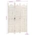 vidaXL Hand carved 3-Panel Room Divider White 120x165 cm Solid Mango Wood - Image 7