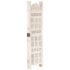 vidaXL Hand carved 5-Panel Room Divider White 200x165 cm Solid Mango Wood - Image 2