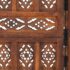 vidaXL Hand carved 4-Panel Room Divider Brown 160x165 cm Solid Mango Wood - Image 4