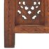 vidaXL Hand carved 4-Panel Room Divider Brown 160x165 cm Solid Mango Wood - Image 5