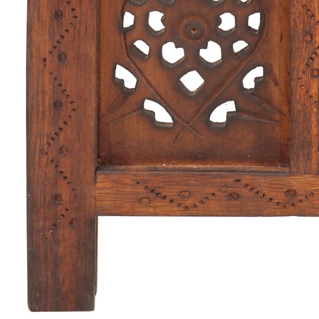 8719883817927_g_en_hd_4 vidaXL Hand carved 4-Panel Room Divider Brown 160x165 cm Solid Mango Wood - Image 5