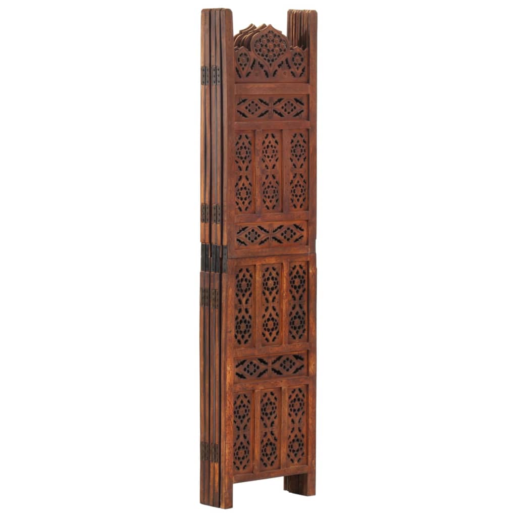 8719883817934_g_en_hd_1 vidaXL Hand carved 5-Panel Room Divider Brown 200x165 cm Solid Mango Wood - Image 2