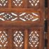 vidaXL Hand carved 5-Panel Room Divider Brown 200x165 cm Solid Mango Wood - Image 4