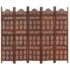 vidaXL Hand carved 5-Panel Room Divider Brown 200x165 cm Solid Mango Wood - Image 6