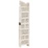 vidaXL Hand carved 4-Panel Room Divider White 160x165 cm Solid Mango Wood - Image 2