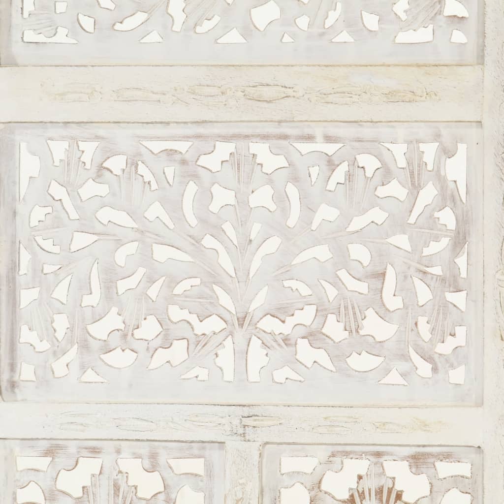 8719883817941_g_en_hd_3 vidaXL Hand carved 4-Panel Room Divider White 160x165 cm Solid Mango Wood - Image 4