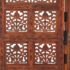 vidaXL Hand carved 4-Panel Room Divider Brown 160x165 cm Solid Mango Wood - Image 4