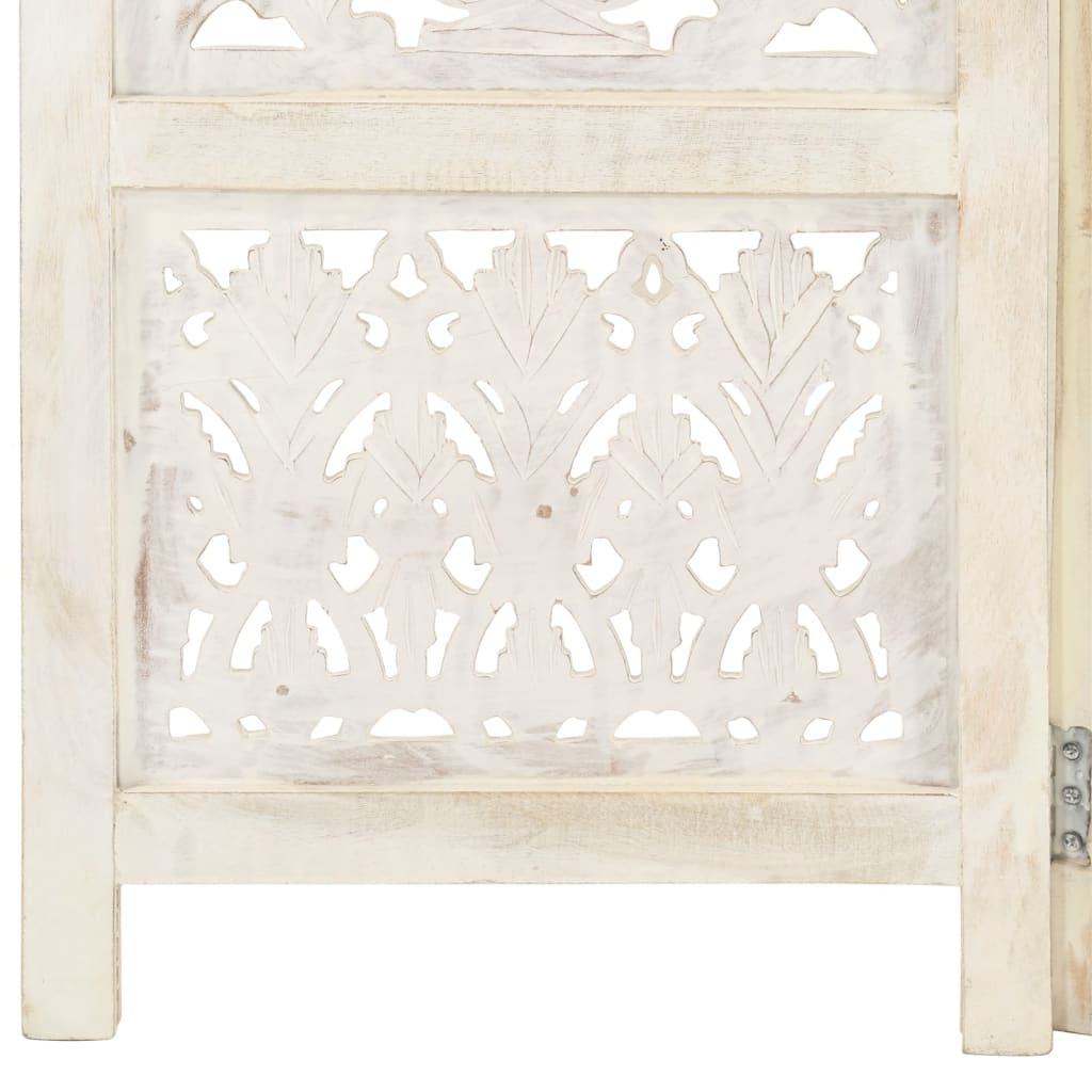 8719883817972_g_en_hd_4 vidaXL Hand Carved 3-Panel Room Divider White 120x165 cm Solid Mango Wood - Image 5