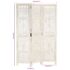 vidaXL Hand Carved 3-Panel Room Divider White 120x165 cm Solid Mango Wood - Image 7